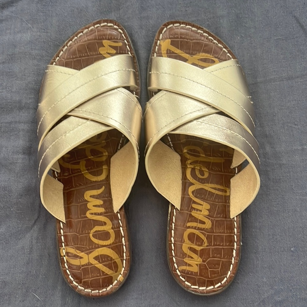 Sam Edelman gold sandal